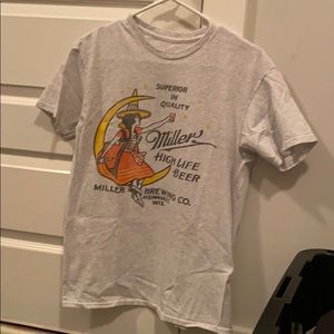 Miller Beer Graphic Tee - Size Small
